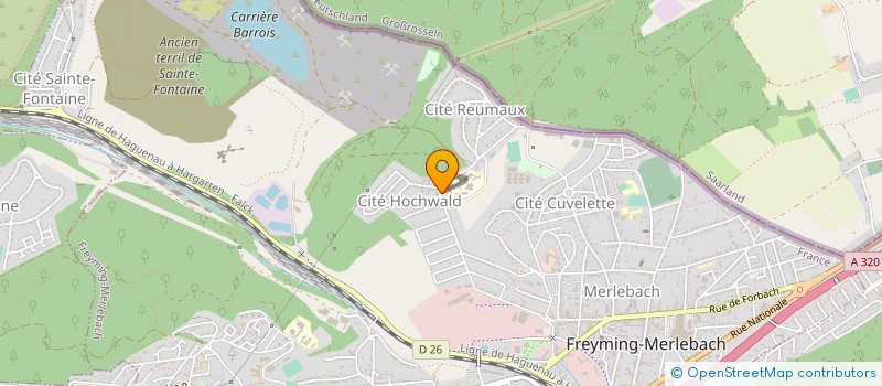 localisation de l'entreprise MADAME NADIA HEMMERT  FREYMING-MERLEBACH