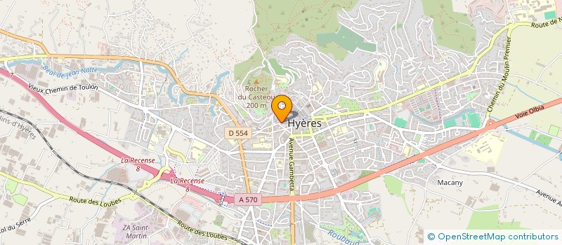 localisation de l'entreprise MADAME NADIA HOCQUARD à HYERES