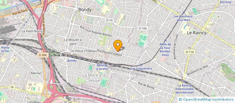 localisation de l'entreprise MADAME NADIA HORENFELD  BONDY