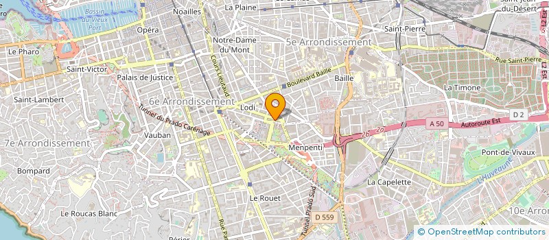 localisation de l'entreprise MADAME NADIA IBNOU QUOUMAIN  MARSEILLE