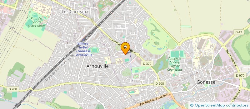 localisation de l'entreprise MADAME NADIA IZABACHENE à GONESSE