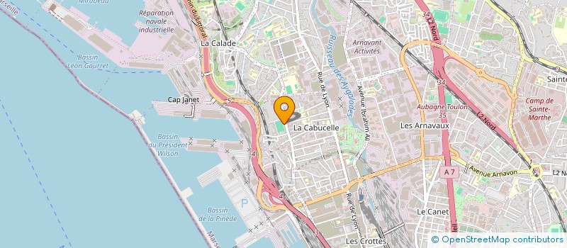 localisation de l'entreprise MADAME NADIA JAOUADI  MARSEILLE