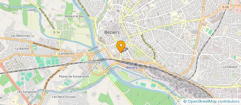 localisation de l'entreprise MADAME NADIA JULIA  BEZIERS