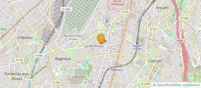 localisation de l'entreprise MADAME NADIA KADOUCI à BAGNEUX