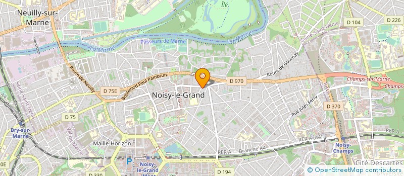 localisation de l'entreprise MADAME NADIA KAMASA JUMAINE  NOISY-LE-GRAND