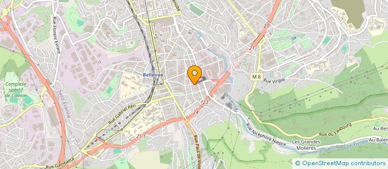 localisation de l'entreprise MADAME NADIA KHARFI  SAINT-ETIENNE