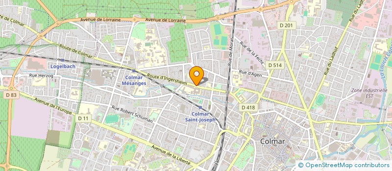 localisation de l'entreprise MADAME NADIA KHATIRI  COLMAR