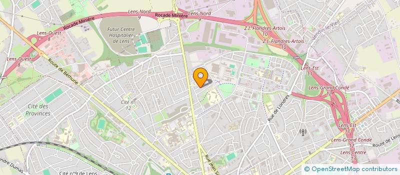 localisation de l'entreprise MADAME NADIA KHERIS  LENS