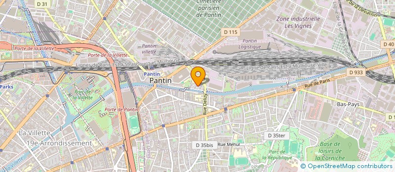 localisation de l'entreprise MADAME NADIA KOPOGO  PANTIN