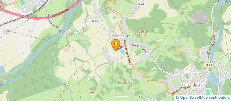 localisation de l'entreprise MADAME NADIA LACROIX  MONTSAUNES