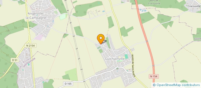 localisation de l'entreprise MADAME NADIA LADJOUZI  GUICHAINVILLE