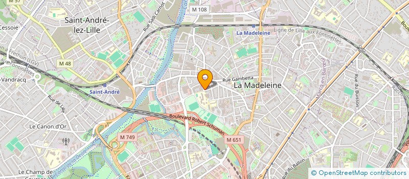 localisation de l'entreprise MADAME NADIA LAHJIOUJ à LA MADELEINE