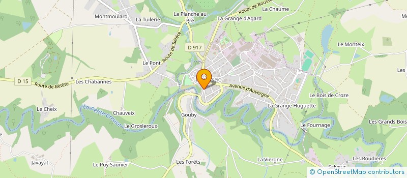 localisation de l'entreprise MADAME NADIA LAKDJA à BOUSSAC