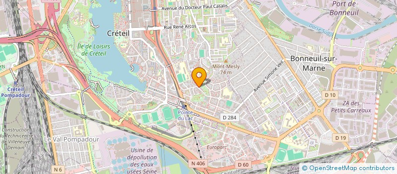 localisation de l'entreprise MADAME NADIA LAMRANI  CRETEIL