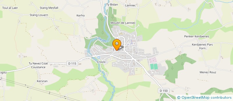 localisation de l'entreprise MADAME NADIA LE TIEC  ELLIANT