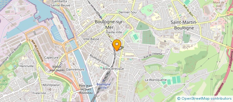 localisation de l'entreprise MADAME NADIA LEGRAND  BOULOGNE-SUR-MER