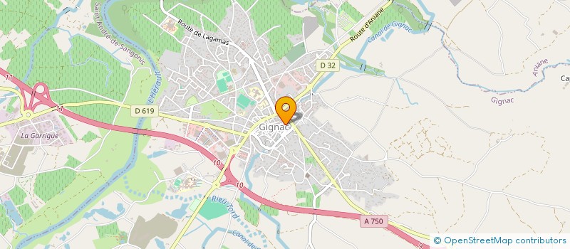 localisation de l'entreprise MADAME NADIA LEVAVASSEUR à GIGNAC