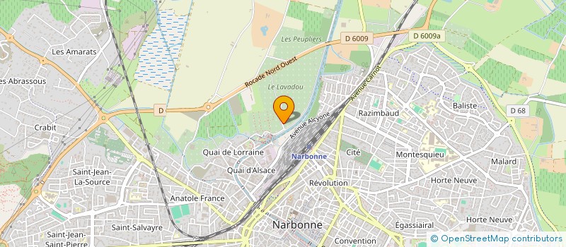 localisation de l'entreprise MADAME NADIA LOPES  NARBONNE