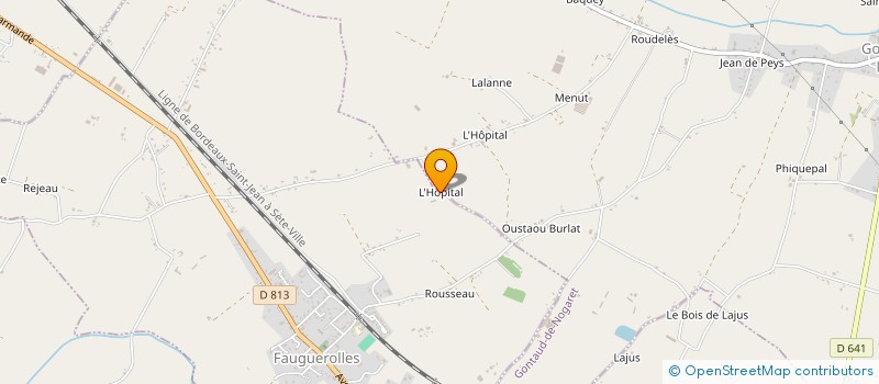 localisation de l'entreprise MADAME NADIA LOPEZ  FAUGUEROLLES