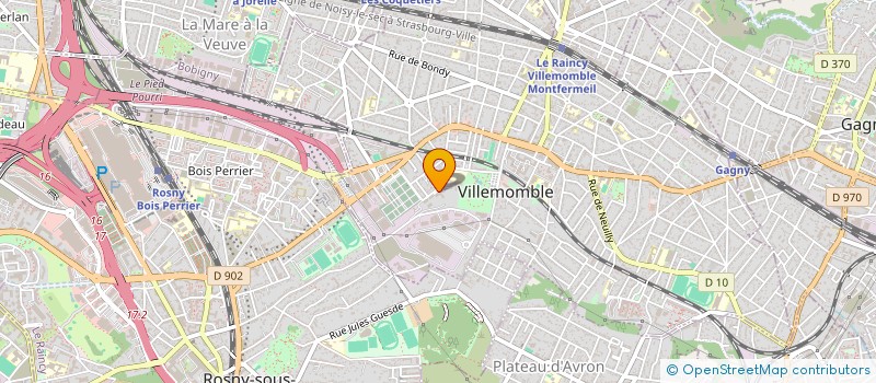 localisation de l'entreprise MADAME NADIA LOSIO  VILLEMOMBLE