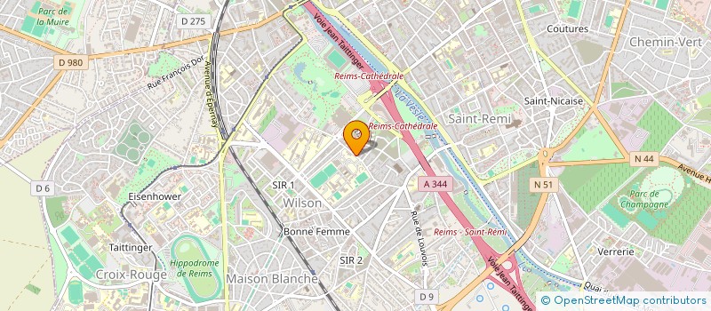 localisation de l'entreprise MADAME NADIA LOUTFI  REIMS