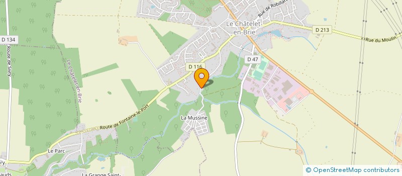 localisation de l'entreprise MADAME NADIA MARTIN  LE CHATELET-EN-BRIE