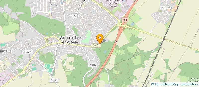 localisation de l'entreprise MADAME NADIA MARTINE BONHOMME  DAMMARTIN-EN-GOELE