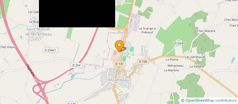 localisation de l'entreprise MADAME NADIA MATHE  MIRAMBEAU