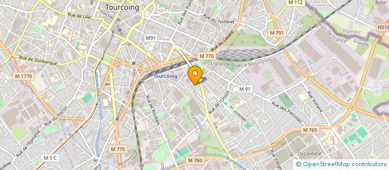 localisation de l'entreprise MADAME NADIA MELLANE  TOURCOING