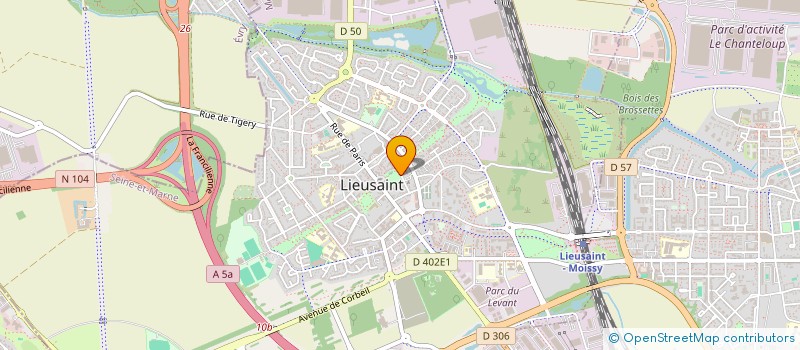 localisation de l'entreprise MADAME NADIA MELO PEREIRA SOARES  LIEUSAINT