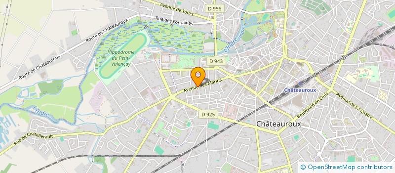 localisation de l'entreprise MADAME NADIA MENARD à CHATEAUROUX