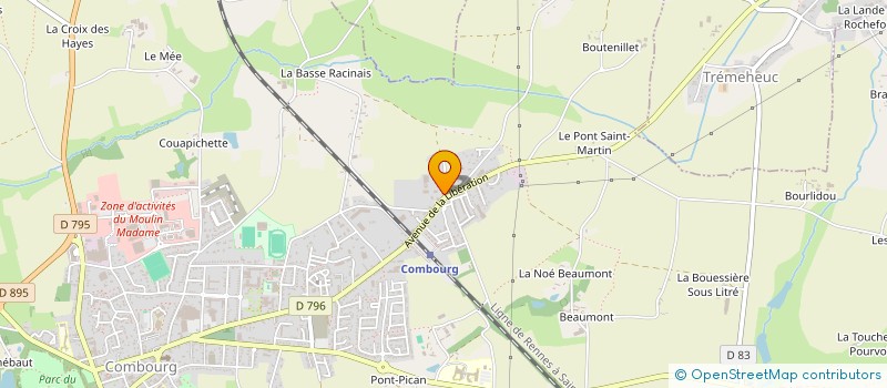 localisation de l'entreprise MADAME NADIA MENSI  COMBOURG