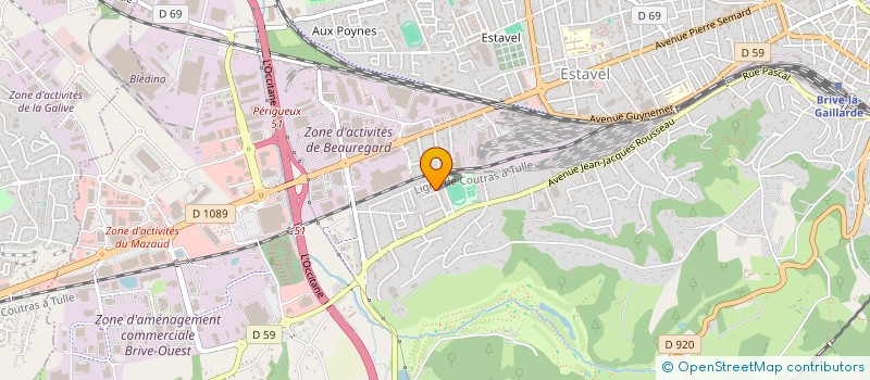 localisation de l'entreprise MADAME NADIA MESSAOUDENE  BRIVE-LA-GAILLARDE