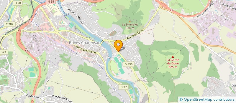 localisation de l'entreprise MADAME NADIA MEYER  BRIVES-CHARENSAC