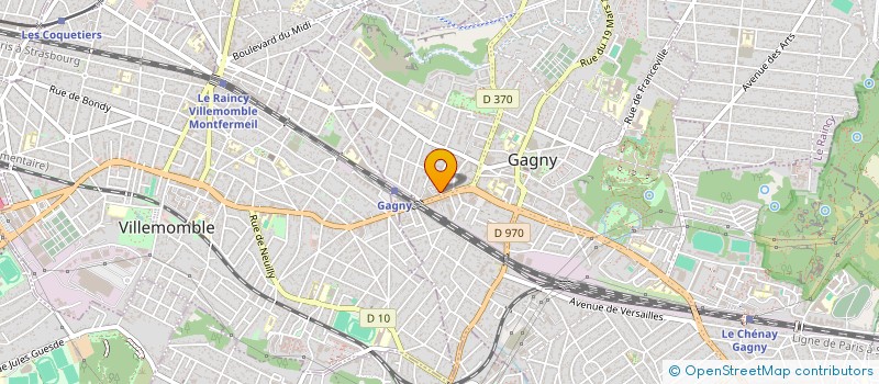 localisation de l'entreprise MADAME NADIA MIMOUNI  LE RAINCY