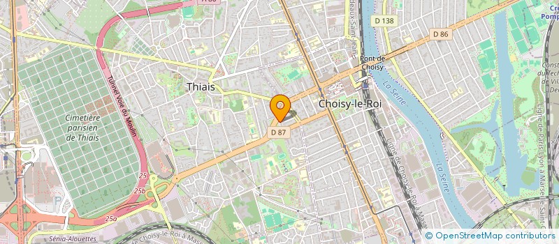 localisation de l'entreprise MADAME NADIA MISSERAOUI  THIAIS