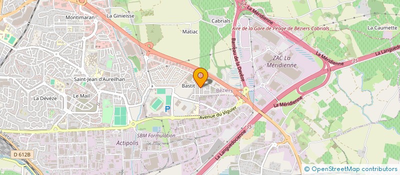 localisation de l'entreprise MADAME NADIA MOKADEM  BEZIERS