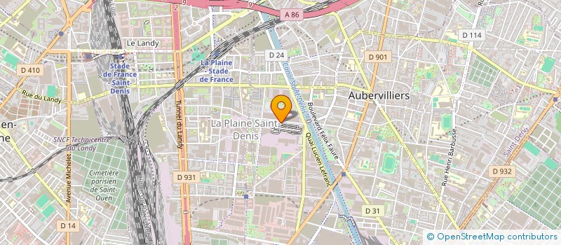 localisation de l'entreprise MADAME NADIA NAIT CHERIF  AUBERVILLIERS