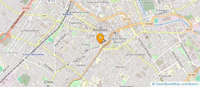 localisation de l'entreprise MADAME NADIA NASSIRI  ROUBAIX