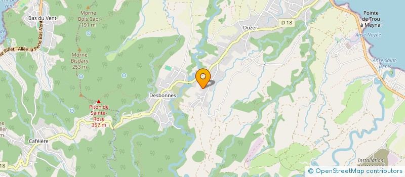 localisation de l'entreprise MADAME NADIA NESTOR  SAINTE-ROSE