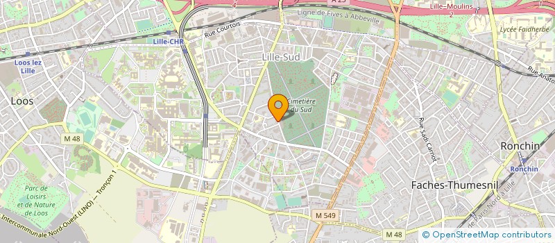 localisation de l'entreprise MADAME NADIA OUALI à LILLE
