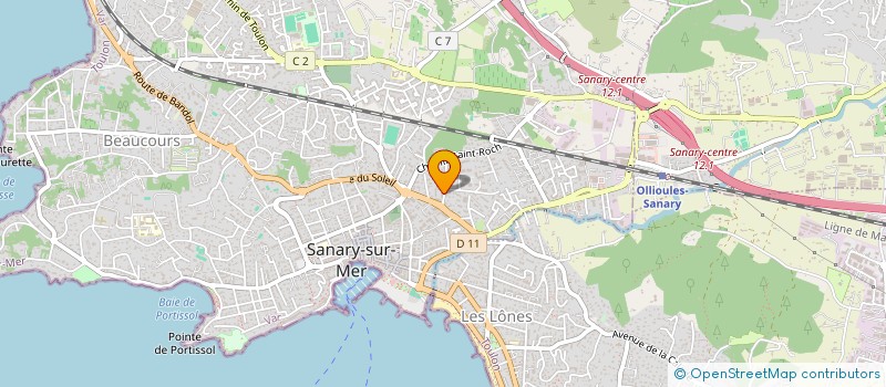 localisation de l'entreprise MADAME NADIA OUAMMOU  SANARY-SUR-MER