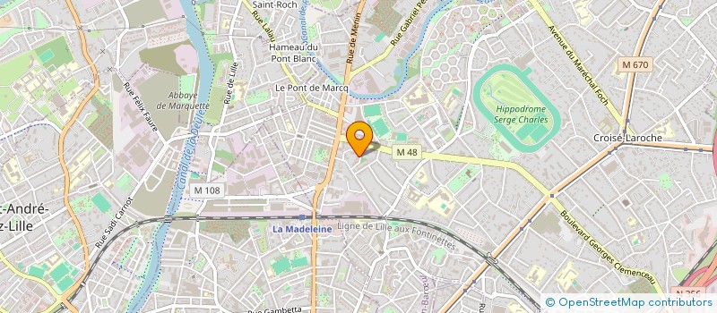 localisation de l'entreprise MADAME NADIA OUBBIH à MARCQ-EN-BARŒUL