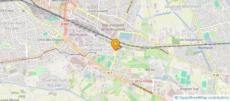 localisation de l'entreprise MADAME NADIA OULMI  AVIGNON