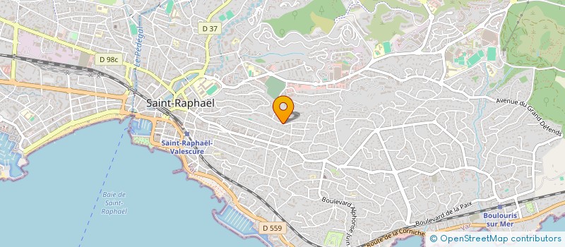 localisation de l'entreprise MADAME NADIA OUMOUCHA  SAINT-RAPHAEL