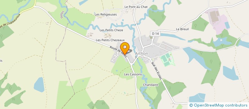localisation de l'entreprise MADAME NADIA PAREDES à CHATEAUROUX