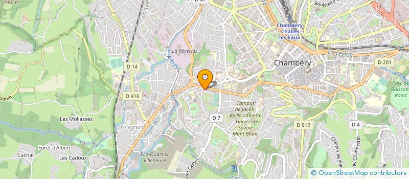 localisation de l'entreprise MADAME NADIA PINEAU à CHAMBERY