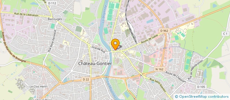 localisation de l'entreprise MADAME NADIA POIRIER à CHATEAU-GONTIER-SUR-MAYENNE