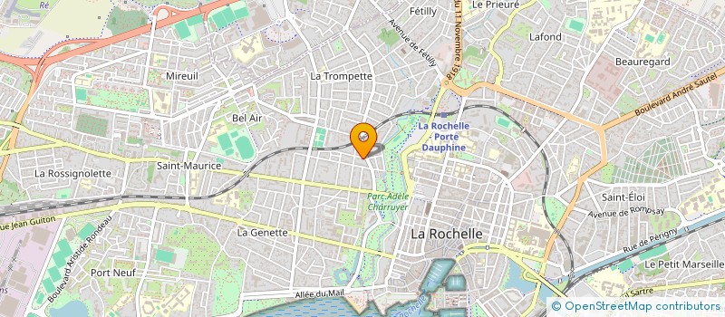 localisation de l'entreprise MADAME NADIA PORET-LERICHE  LA ROCHELLE
