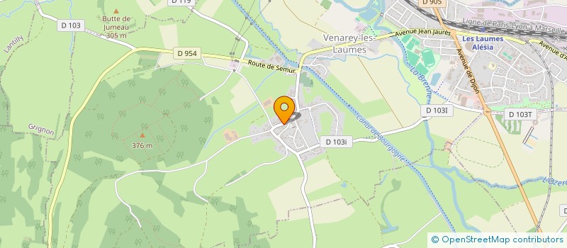 localisation de l'entreprise MADAME NADIA RACINE  VENAREY-LES-LAUMES